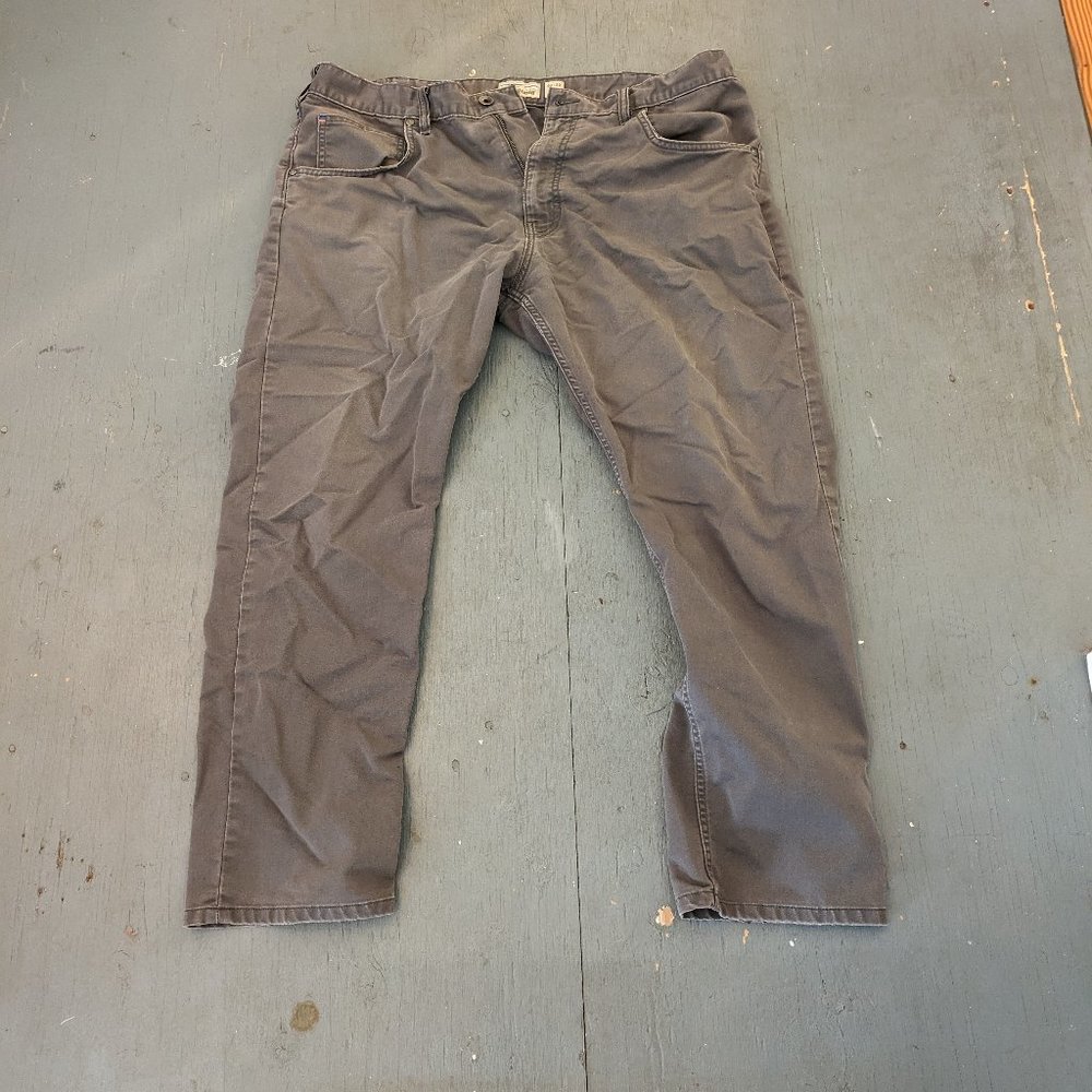 Patagonia Men's Performance Twill Jeans - Short 40 #56430 Forge Gray Worn Frayed